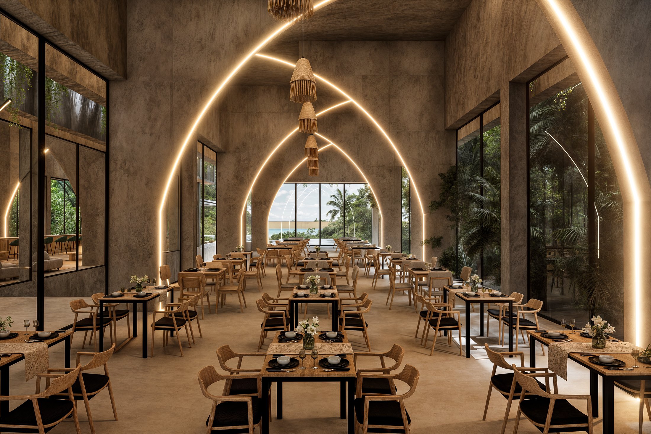 A signature restaurant over the water