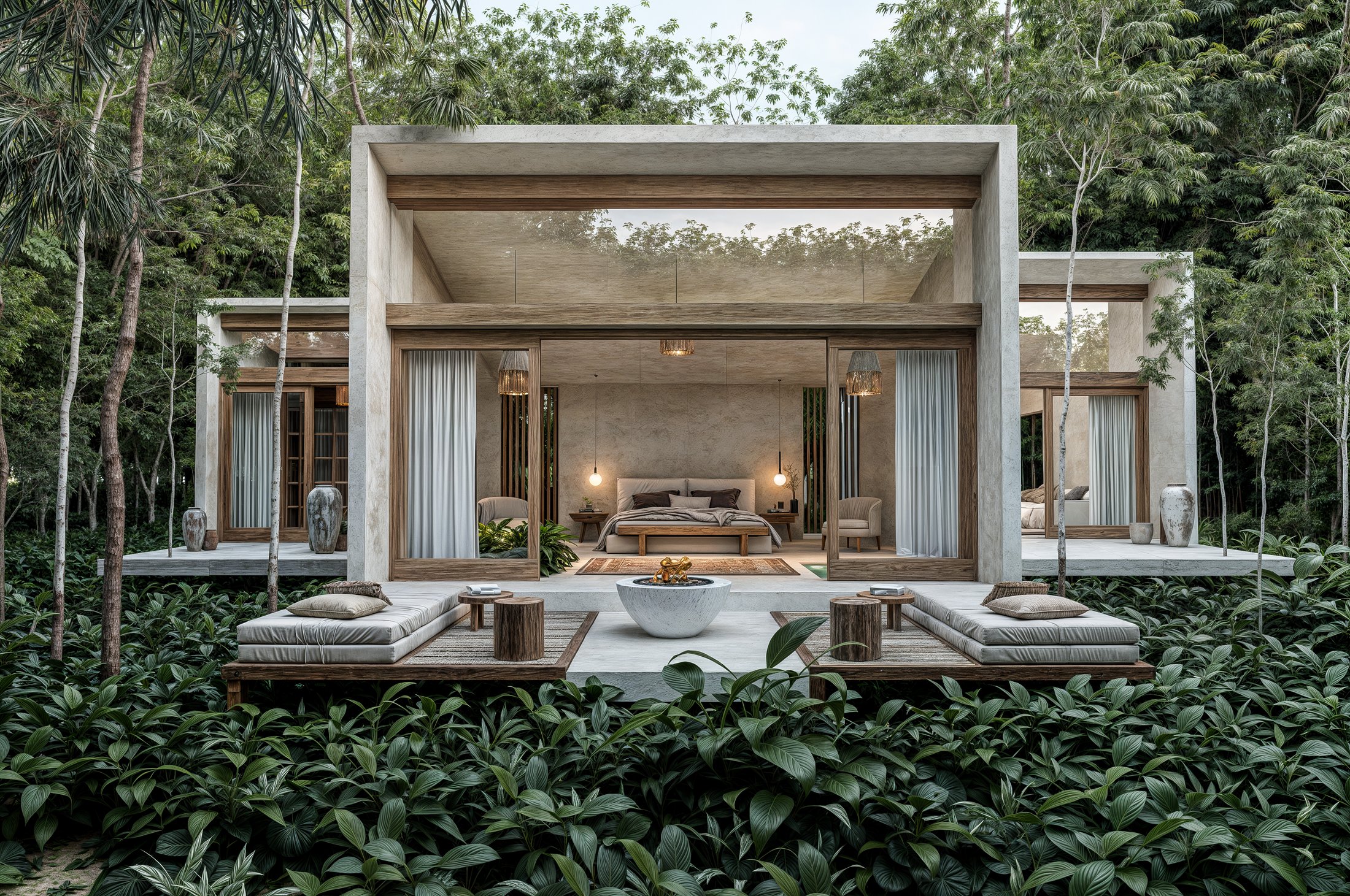 Suites and villas in chukum and concrete