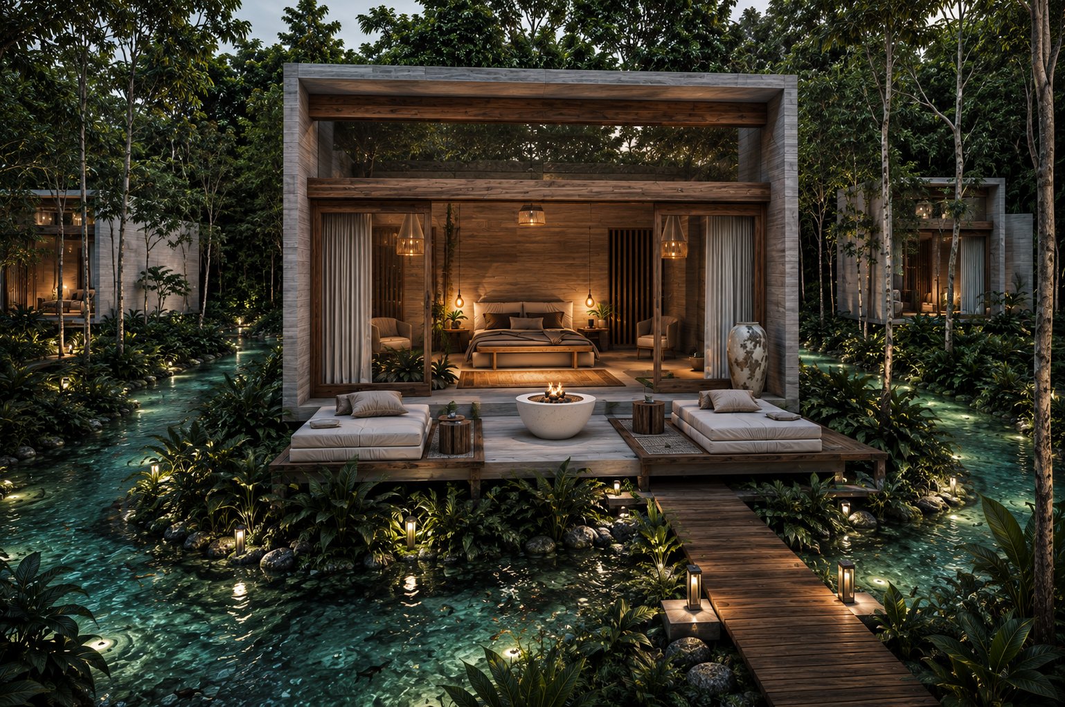 Interiores de The Reserve Bacalar