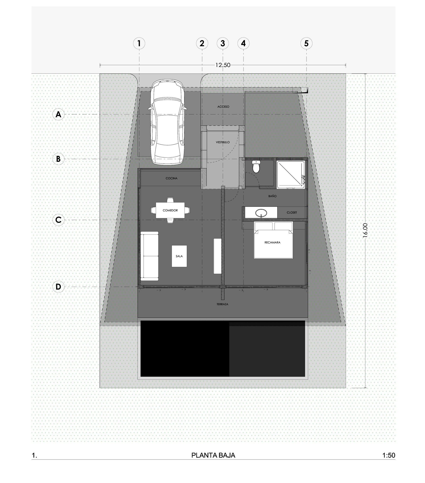 Planta baja · esc. 1:50